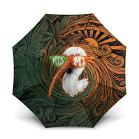 Vintage American White Ibis Umbrella Miami Sunglasses Artistic Tribal Wave Pattern