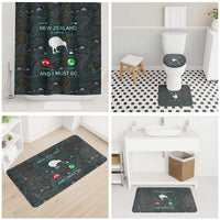 New Zealand is Calling and I Must Go Bathroom Set Kiwi Bird Silhouette