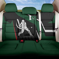 Pakistan Cricket Back Car Seat Cover Sporty Style with Flag Colors & Player Illustration