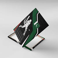 Pakistan Cricket Canvas Wall Art Sporty Style with Flag Colors & Player Illustration