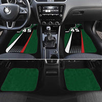 Pakistan Cricket Car Mats Sporty Style with Flag Colors & Player Illustration