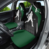 Pakistan Cricket Car Seat Cover Sporty Style with Flag Colors & Player Illustration