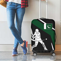 Pakistan Cricket Luggage Cover Sporty Style with Flag Colors & Player Illustration