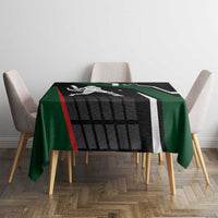 Pakistan Cricket Tablecloth Sporty Style with Flag Colors & Player Illustration