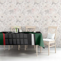 Pakistan Cricket Tablecloth Sporty Style with Flag Colors & Player Illustration