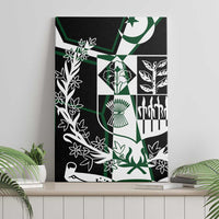 Pakistan Emblem Canvas Wall Art Eagle-Shaped Design with National Symbol