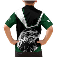 Pakistan Emblem Family Matching Mermaid Dress and Hawaiian Shirt Eagle-Shaped Design with National Symbol