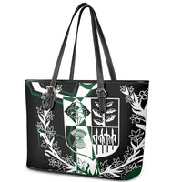 Pakistan Emblem Leather Tote Bag Eagle-Shaped Design with National Symbol