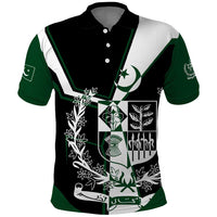 Pakistan Emblem Polo Shirt Eagle-Shaped Design with National Symbol