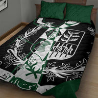 Pakistan Emblem Quilt Bed Set Eagle-Shaped Design with National Symbol