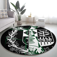 Pakistan Emblem Round Carpet Eagle-Shaped Design with National Symbol