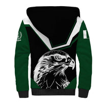 Pakistan Emblem Sherpa Hoodie Eagle-Shaped Design with National Symbol