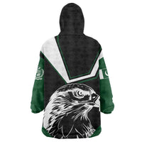 Pakistan Emblem Wearable Blanket Hoodie Eagle-Shaped Design with National Symbol