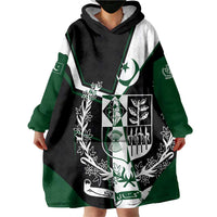 Pakistan Emblem Wearable Blanket Hoodie Eagle-Shaped Design with National Symbol