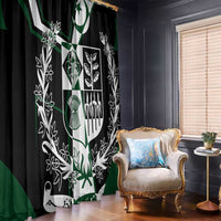 Pakistan Emblem Window Curtain Eagle-Shaped Design with National Symbol