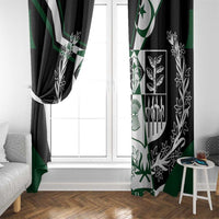 Pakistan Emblem Window Curtain Eagle-Shaped Design with National Symbol