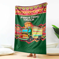 Pakistan Truck Art Blanket National Emblem & Traditional Patterns