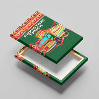 Pakistan Truck Art Canvas Wall Art National Emblem & Traditional Patterns