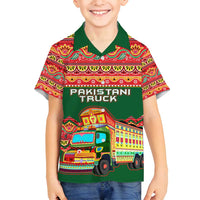 Pakistan Truck Art Family Matching Long Sleeve Bodycon Dress and Hawaiian Shirt National Emblem & Traditional Patterns
