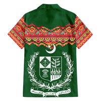 Pakistan Truck Art Family Matching Off The Shoulder Long Sleeve Dress and Hawaiian Shirt National Emblem & Traditional Patterns