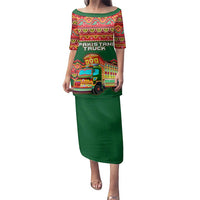 Pakistan Truck Art Family Matching Puletasi and Hawaiian Shirt National Emblem & Traditional Patterns