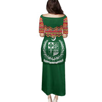 Pakistan Truck Art Family Matching Puletasi and Hawaiian Shirt National Emblem & Traditional Patterns