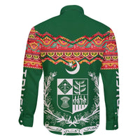 Pakistan Truck Art Family Matching Short Sleeve Bodycon Dress and Hawaiian Shirt National Emblem & Traditional Patterns