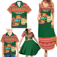 Pakistan Truck Art Family Matching Summer Maxi Dress and Hawaiian Shirt National Emblem & Traditional Patterns