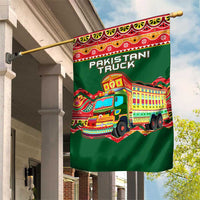 Pakistan Truck Art Garden Flag National Emblem & Traditional Patterns