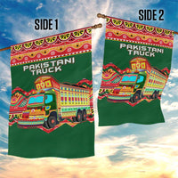Pakistan Truck Art Garden Flag National Emblem & Traditional Patterns