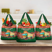 Pakistan Truck Art Grocery Bag National Emblem & Traditional Patterns