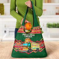 Pakistan Truck Art Grocery Bag National Emblem & Traditional Patterns