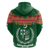 Pakistan Truck Art Hoodie National Emblem & Traditional Patterns