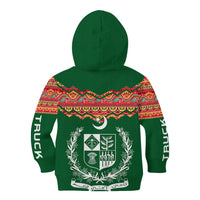 Pakistan Truck Art Kid Hoodie National Emblem & Traditional Patterns