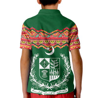 Pakistan Truck Art Kid Polo Shirt National Emblem & Traditional Patterns