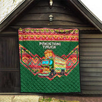 Pakistan Truck Art Quilt National Emblem & Traditional Patterns