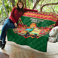 Pakistan Truck Art Quilt National Emblem & Traditional Patterns