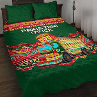 Pakistan Truck Art Quilt Bed Set National Emblem & Traditional Patterns