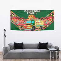 Pakistan Truck Art Tapestry National Emblem & Traditional Patterns