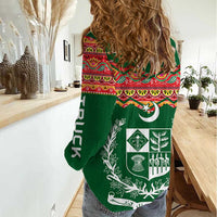 Pakistan Truck Art Women Casual Shirt National Emblem & Traditional Patterns