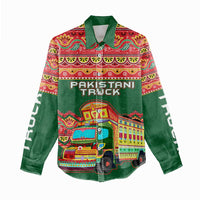 Pakistan Truck Art Women Casual Shirt National Emblem & Traditional Patterns