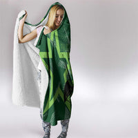 Pakistan Cricket Hooded Blanket Sporty Style with Flag Stars & Player Illustration