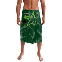 Pakistan Cricket Lavalava Sporty Style with Flag Stars & Player Illustration