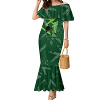 Pakistan Cricket Mermaid Dress Sporty Style with Flag Stars & Player Illustration