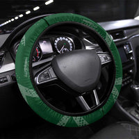 Pakistan Cricket Steering Wheel Cover Sporty Style with Flag Stars & Player Illustration