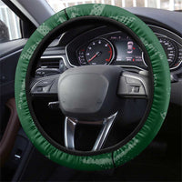 Pakistan Cricket Steering Wheel Cover Sporty Style with Flag Stars & Player Illustration