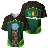 Mali Map Baseball Jersey National Emblem & Cultural Pattern Design
