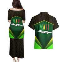 Mali Map Couples Matching Puletasi and Hawaiian Shirt National Emblem & Cultural Pattern Design