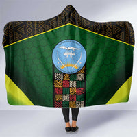 Mali Map Hooded Blanket National Emblem & Cultural Pattern Design