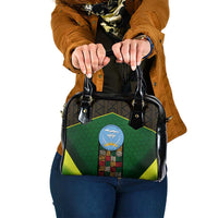 Mali Map Shoulder Handbag National Emblem & Cultural Pattern Design